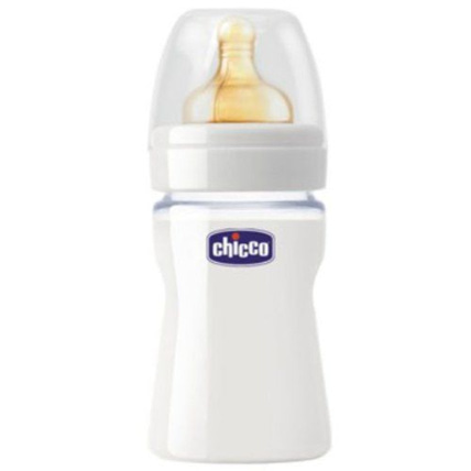 Avis BIBERON VERRE 150ML TETINE CAOUTCHOUC FLUX NORMAL 0M+ Chicco 1