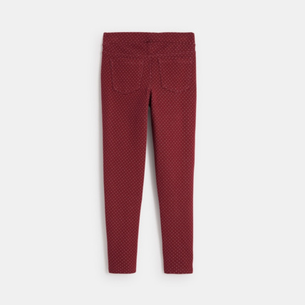 Avis Jegging à pois en jersey milano violet fille OKAIDI 3