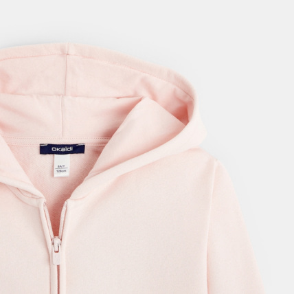 Avis Sweat-shirt à capuche uni rose fille OKAIDI 2