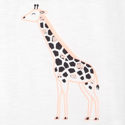 Avis T-shirt à motif fantaisie blanc fille OKAIDI 2