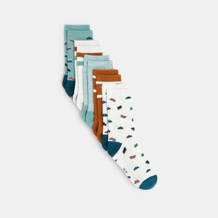 Avis Chaussettes fantaisie (lot de 5) orange garçon OKAIDI 1