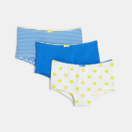 Avis Culottes boxers en coton (lot de 3) jaune fille OKAIDI 1
