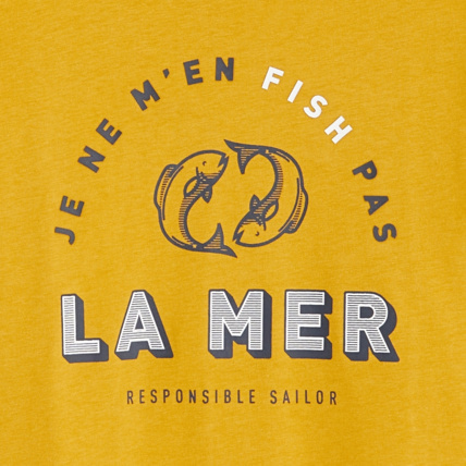 Avis T-shirt manches courtes à message jaune garçon OKAIDI 3