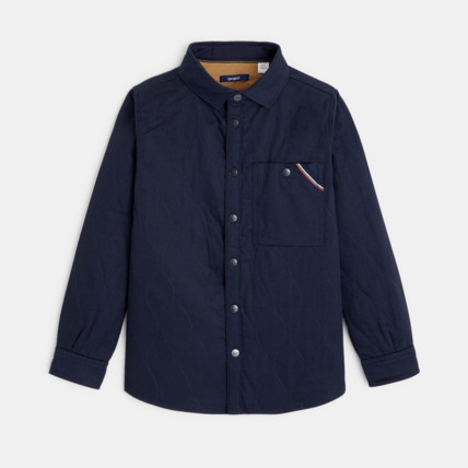 Avis Chemise unie matelassée bleue garçon OKAIDI 1