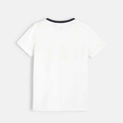 Avis T-shirt jersey flammé message Jump blanc garçon OKAIDI 4