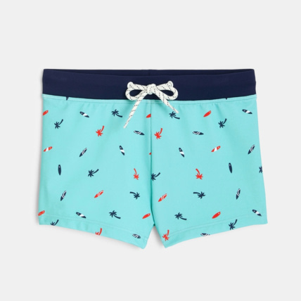 Avis Boxer de bain imprimé bleu garçon OKAIDI 2