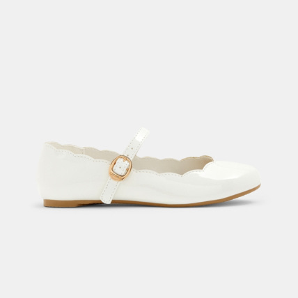 Avis Ballerines métallisées à bride blanches fille OKAIDI 1