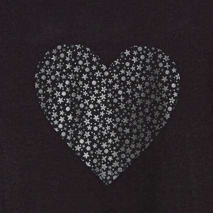 Avis T-shirt à motif irisé Cœur noir fille OKAIDI 2