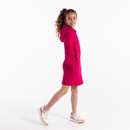 Avis Robe sweat-shirt à capuche rose fille OKAIDI 1