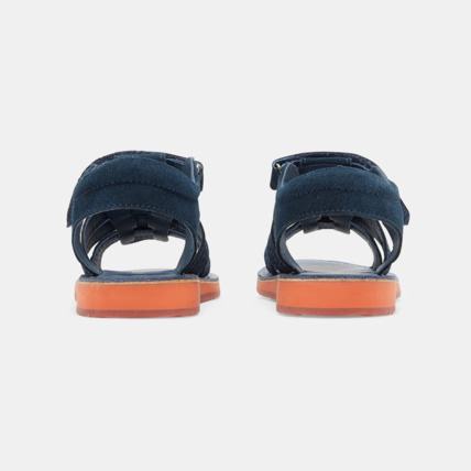Avis Sandales mix matière cuir à scratch bleues garçon OKAIDI 4
