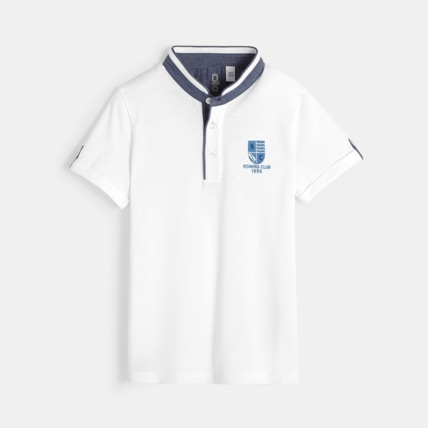 Avis T-shirt en coton piqué blanc garçon OKAIDI 1