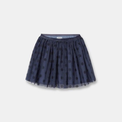 Avis Jupon tulle et imprimé pois bleu fille OKAIDI 1