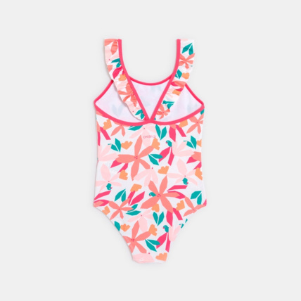 Avis Maillot de bain 1 pièce imprimé rose fille OKAIDI 2