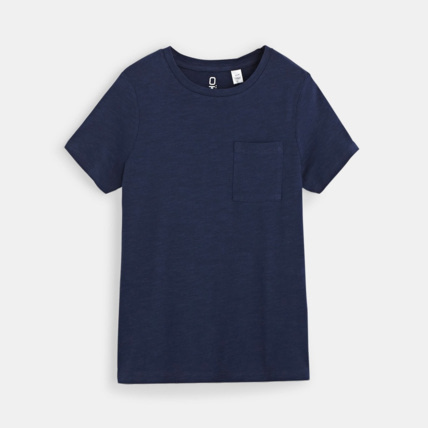 Avis T-shirt uni bleu garçon OKAIDI 1