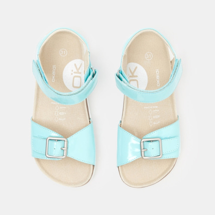 Avis Sandales confort vernies turquoise fille OKAIDI 2