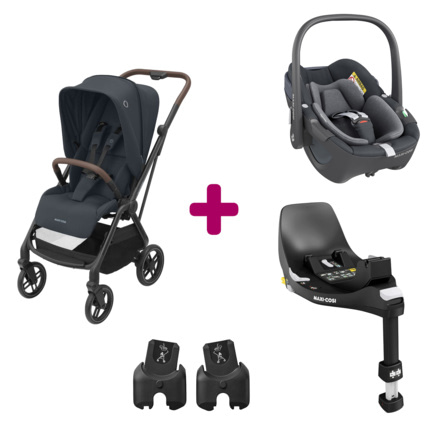 Avis Poussette duo Léona 2 + pebble 360 essential + base familyfix 360  Maxi-Cosi 2