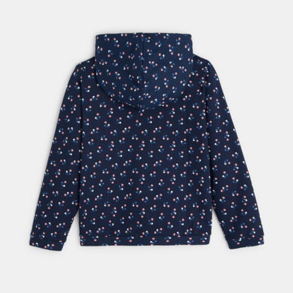 Avis Sweat-shirt zippé imprimé bleu fille OKAIDI 3