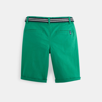 Avis Bermuda slim en toile vert garçon OKAIDI 2