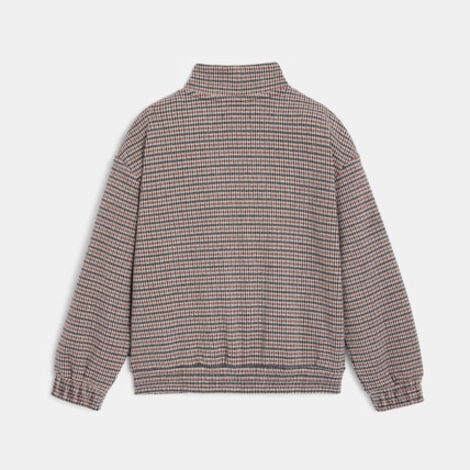 Avis Blouson à petits carreaux écusson love rouge fille OKAIDI 3