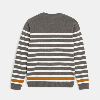 Avis Pull marin en tricot gris garçon OKAIDI 4