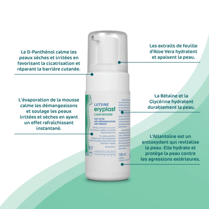 Avis CALM Mousse anti-démangeaisons Lutsine Eryplast 2