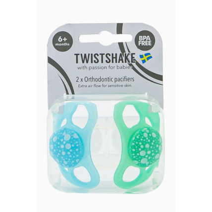 Avis Lot de 2 sucettes bébé orthodontiques 6m+ TWISTSHAKE 1