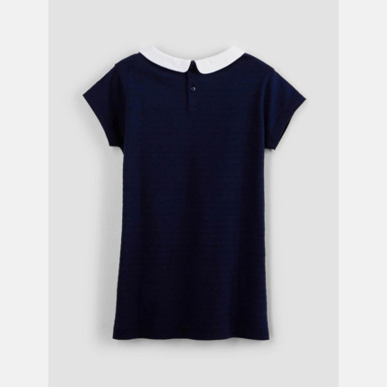Avis T-shirt col Claudine bleu fille OKAIDI 2