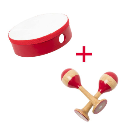 Avis Lot Tambourin et paire de maracas Oxybul 1
