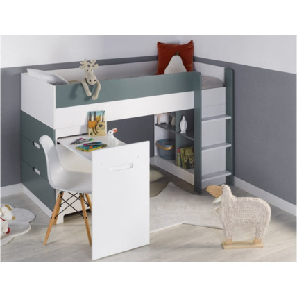Avis Lit mi-hauteur bureau et commode Opus CHAMBREKIDS 1