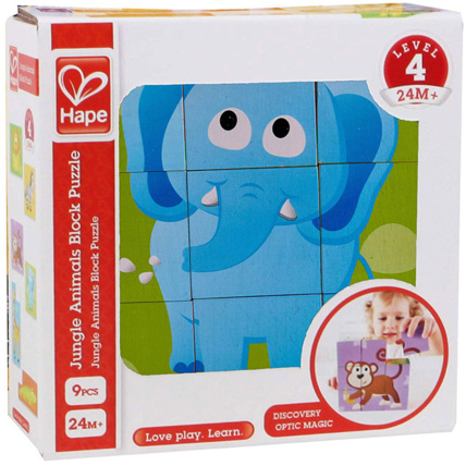 Avis Puzzle cubes Animaux de la jungle HAPE 1