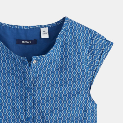 Avis Combishort imprimé bleu fille OKAIDI 3