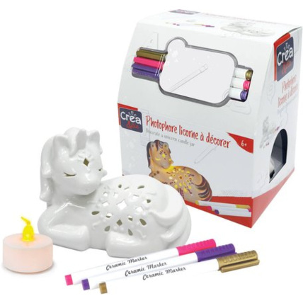 Avis Photophore licorne à décorer CRÉA & CIE 1