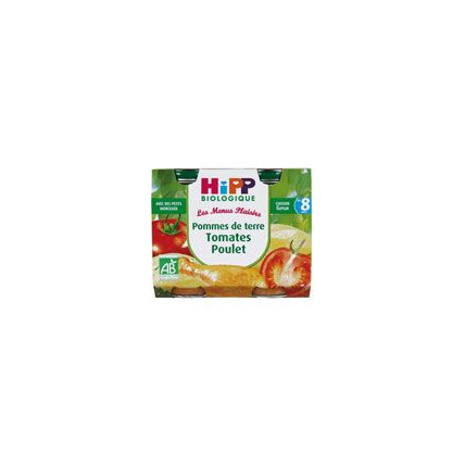Avis Pommes de Terre Tomates Poulet - 2 pots x 190g - 8 mois HIPP 1
