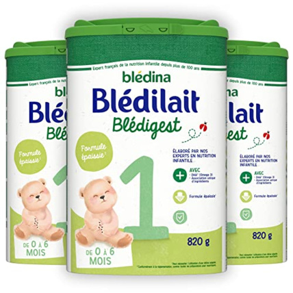 Avis Lait en Poudre pour Bébé, 1er âge, Formule Epaissie Blédina 1