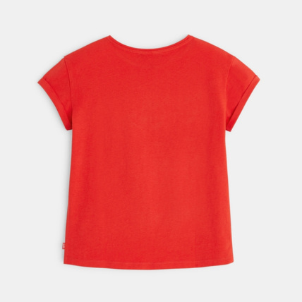 Avis T-shirt manches courtes à message LOVE rouge fille OKAIDI 4