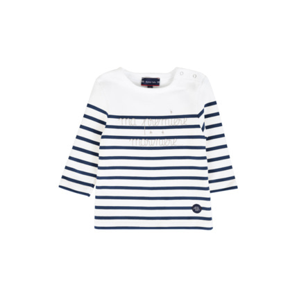 Avis Marinière "Ma 1ère marinière" Baby - coton épais - Blanc/Navire ARMOR-LUX 1