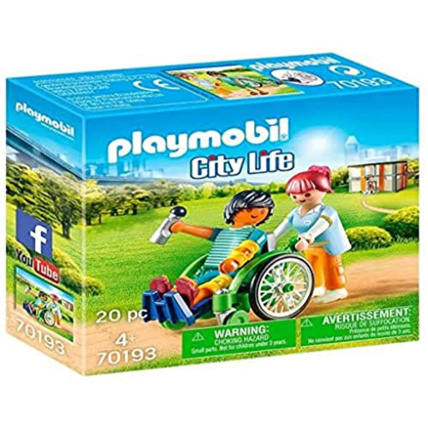 Avis Playmobil City Life - Patient en fauteuil roulant PLAYMOBIL 1