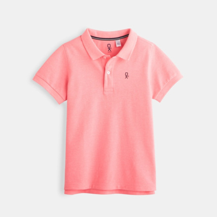 Avis Polo en coton piqué rose garçon OKAIDI 1