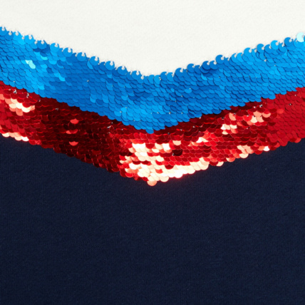 Avis Sweat-shirt à sequins magiques bleu fille OKAIDI 3