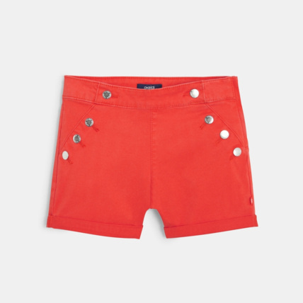Avis Short en toile orange fille OKAIDI 2
