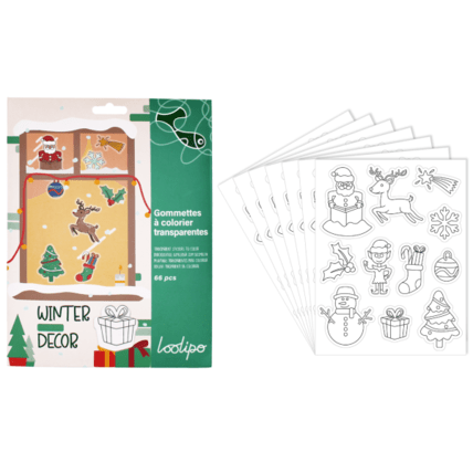 Avis Gommettes Transparentes à Colorier - Noël LOOLIPO 1