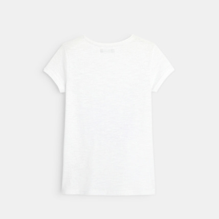 Avis T-shirt sequins magiques palmiers bleu fille OKAIDI 4