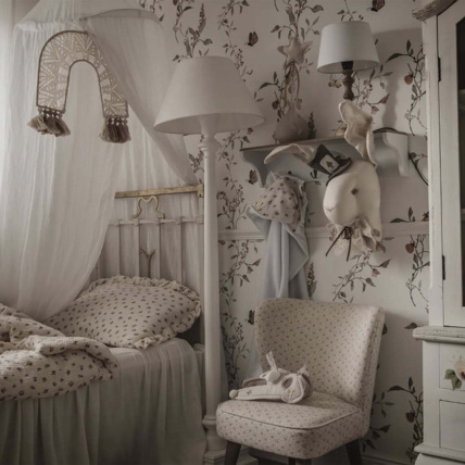Avis Trophée mural enfant en lin, Lapin Pays des Merveilles Sevira Kids 3