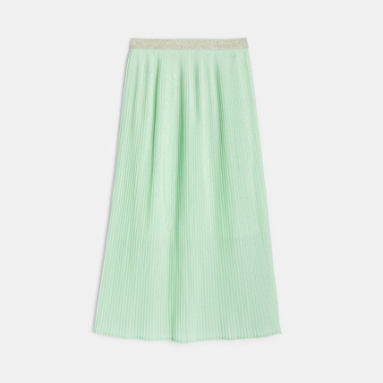 Avis Jupe longue plissée pailletée verte fille OKAIDI 1