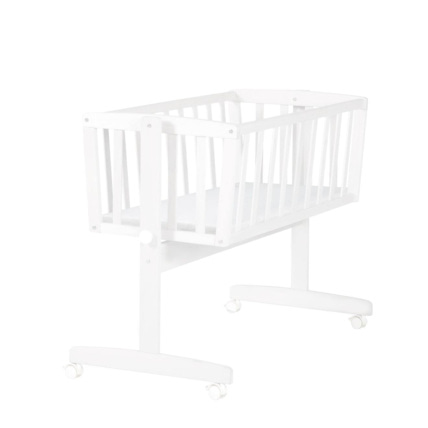 Avis Berceau en bois sur roulettes avec matelas ROBA 2