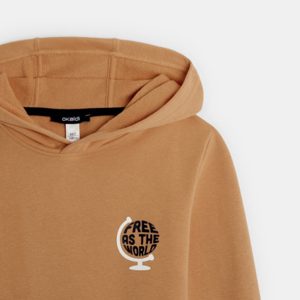 Avis Sweat-shirt à capuche marron garçon OKAIDI 3