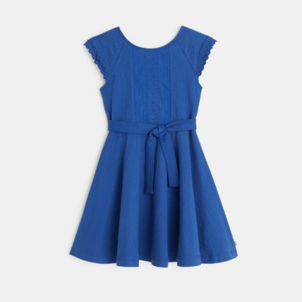 Avis Robe évasée unie bleue fille OKAIDI 1