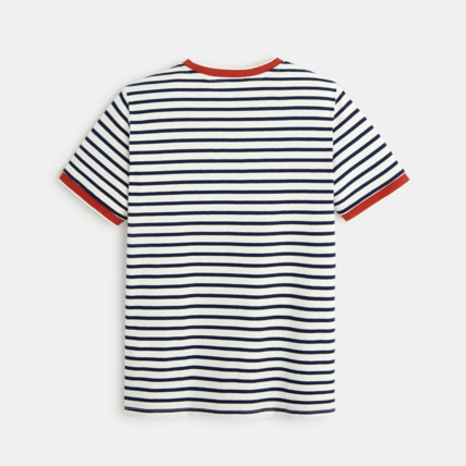 Avis T-shirt marinière bleu garçon OKAIDI 4