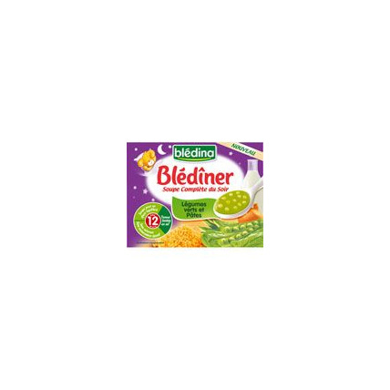Avis BLEDINER Soupe du soir légumes et pâtes 2 x 250 ml dès 12 mois Blédina 1