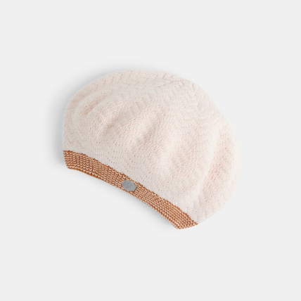 Avis Béret en tricot zig-zag rose fille OKAIDI 2